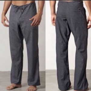 PrAna Sutra Drawstring Yoga Pant Dark Grey Lightweight SZ Medium M4SUTR110 Hemp